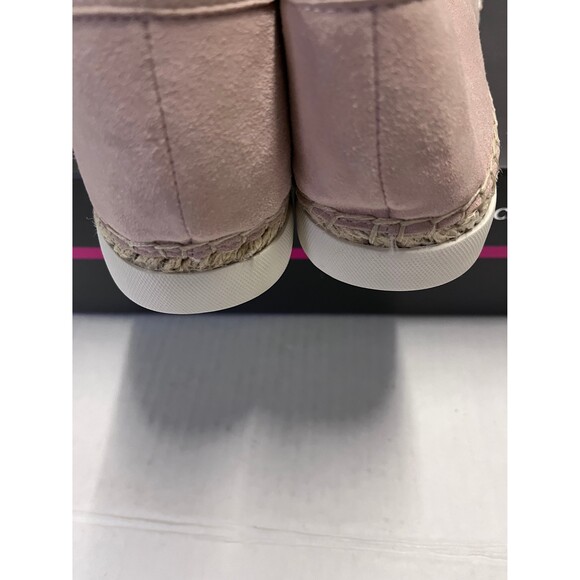 Vince Camuto Tambie Seashell Pink Kidsuede Espadrille Shoes Size 10 - Picture 3 of 6